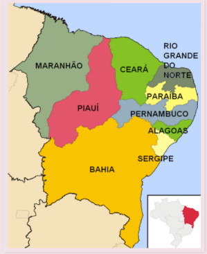 Nordeste Map
